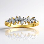 Anello in oro con Diamante SI1 (G) (Annette)