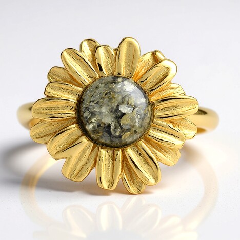 Anello in argento con Ambra Baltica Verde (dagen)