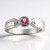 Anello in argento con Tormalina Rosa Brasiliana (Pallanova)