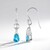 Orecchini in argento con Topazio Blu Paraiba