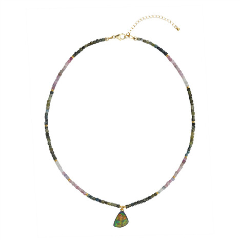 Collana in argento con Ammolite