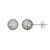 Boucles d'oreilles en argent et Zircon (Adela Silber)