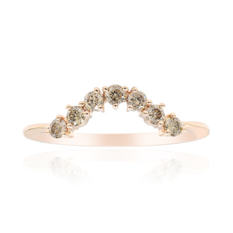 Anillo en oro con Diamante rosa de Francia de Argyle SI1 (Annette)