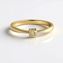 Anello in oro con Diamante Cioccolato I2 (SUHANA)