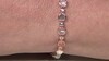 Brazalete en plata con Piedra de luna melocotón (KM by Juwelo)