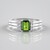 Bague en argent et Diopside de Russie