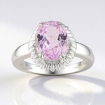Anello in argento con Kunzite (Pallanova)