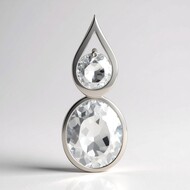 Ciondolo in argento con Kunzite Bianca (Pallanova)