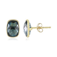 9K London Blue Topaz Gold Earrings