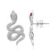 18K Burmese Ruby Gold Earrings (Nara Jewelry)