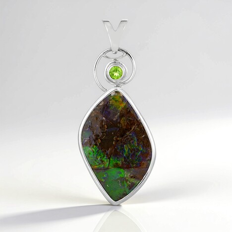 Ciondolo in argento con Ammolite