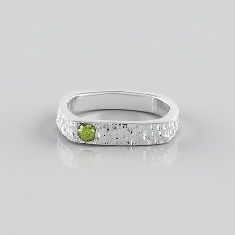 Anello in argento con Zircone Ceylon Verde