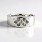 Anello in argento con Diamante Cioccolato I2
