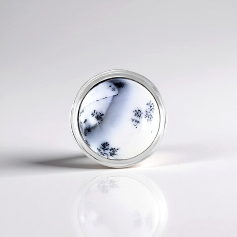 Ciondolo in argento con Agata Dendritica (MONOSONO COLLECTION)