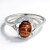 Anello in argento con Occhio di Tigre Rosso