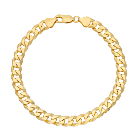 Silber-Panzerarmband - 12,26 g - 19 cm - vergoldet