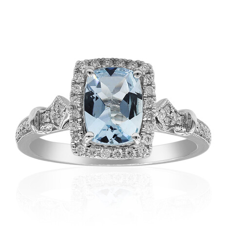 AAA-Brasilianischer Aquamarin-Goldring (CIRARI)