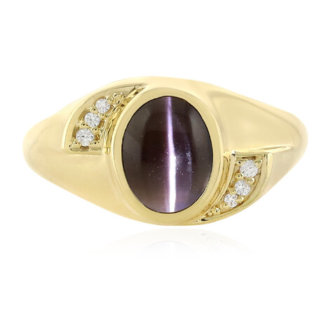 Bague en argent et Sillimanite œil-de-chat