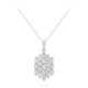 Collana in argento con Topazio Bianco