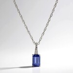 Collana in oro con Tanzanite AAA