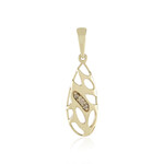 Gouden hanger met I2 Champagne Diamanten (Ornaments by de Melo)