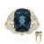 Londonblauer Topas-Goldring (Rifkind 1894 Collection)