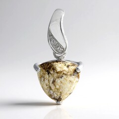 Ciondolo in argento con Magnesite