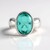 Anello in argento con Quarzo color paraiba (MONOSONO COLLECTION)