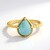 Anello in argento con Larimar