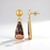 Boucles d'oreilles en argent et Jaspe Batik (Bali Barong)