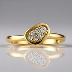 Anello in oro con Diamante SI1 (G) (Annette)