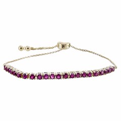 Brazalete en oro con Rubí de Mozambique AAA