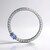 Ciondolo in argento con Zaffiro Ceylon Blu