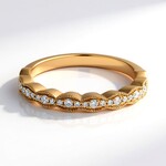Anello in oro con Diamante SI1 (H) (CIRARI)