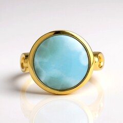 Anello in argento con Larimar