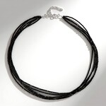 Collana in argento con Spinello Nero