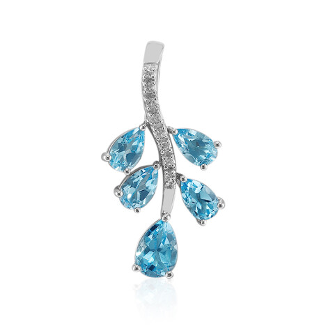 Zilveren hanger met een Marambaia-topaas