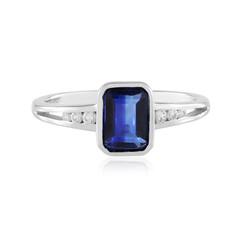 Anillo en plata con Cianita de Nepal