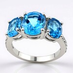Anello in argento con Topazio Marambaia