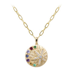 14K Amethyst Gold Necklace