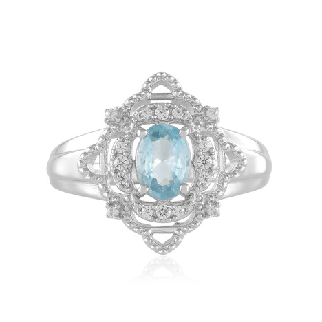 Anillo en plata con Zircón de Ratanak Kirí