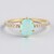 Anello in oro con Opale Paraiba (AMAYANI)