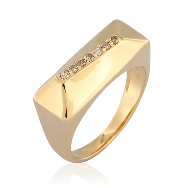 I2 Champagner-Diamant-Silberring (de Melo)