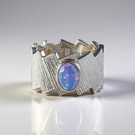 Bague en argent et Opale Welo (de Melo)