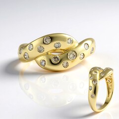 Anello in oro con Diamante Champagne I2 (de Melo Gold)