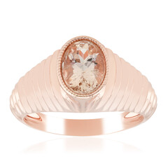 Bague en argent et Morganite du Brésil