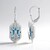 Sky Blue Topaz Silver Earrings