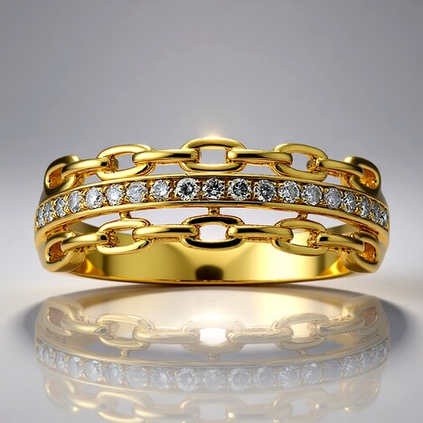 Anello in oro con Diamante I1 (H) (CIRARI)
