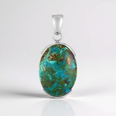 Ciondolo in argento con Crisocolla
