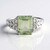 Anello in argento con Ametista Verde